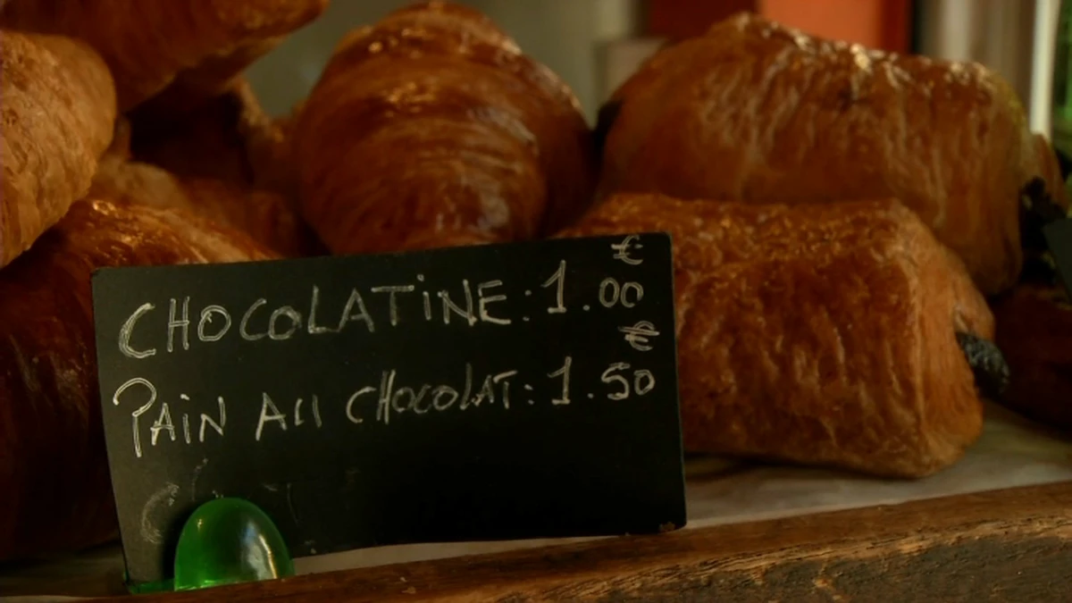 Screen grab showing different price depending on what the pastry is called (BFMTV)