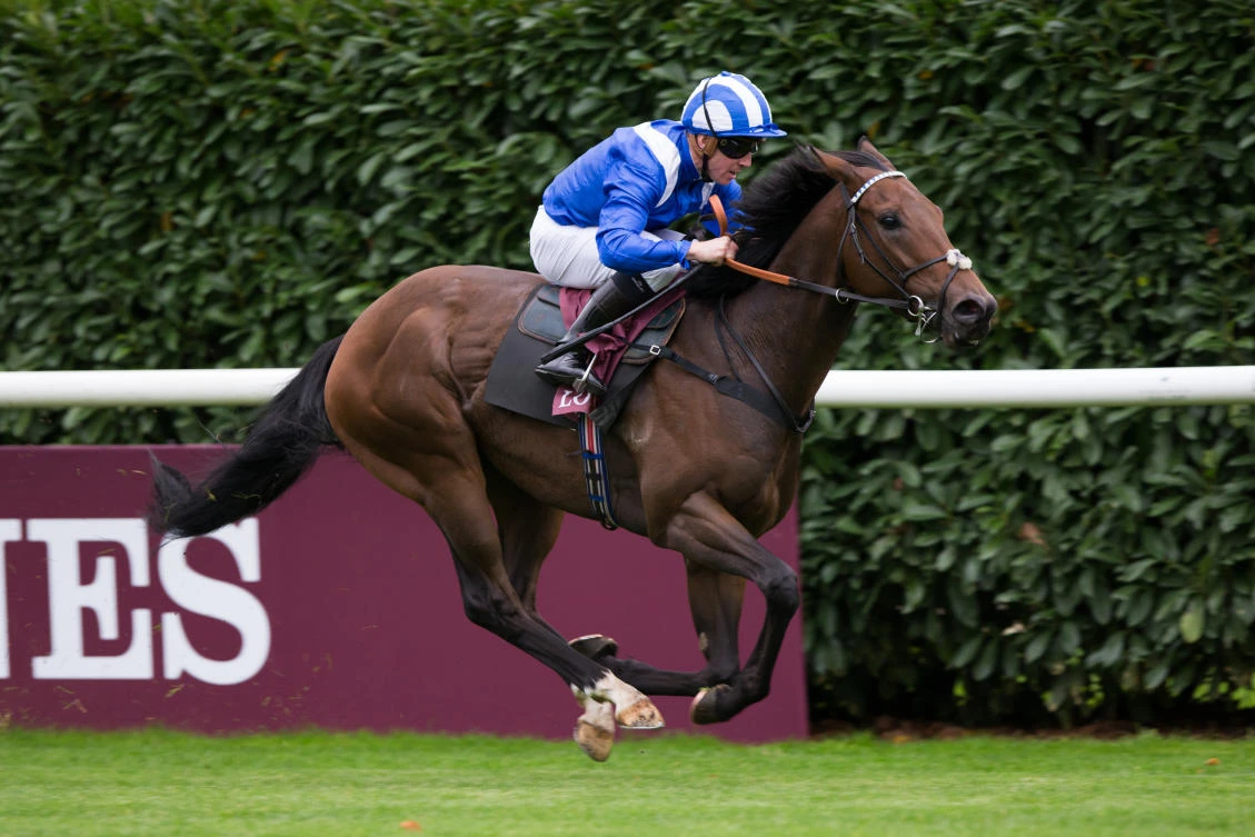 Jockey Jim Crowley riding Battaash wins the Race 6 Prix de l'Abbaye de Longchamp during the Qatar Prix de l'Arc de Triomphe Race Day on October 1, 2017 in Chantilly, France. (Getty Images)