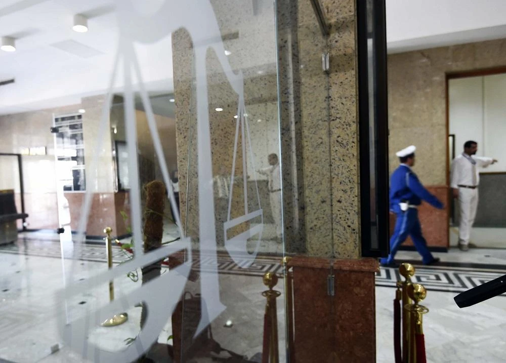 A picture taken on May 2, 2015 shows the hall of the Court House in the Algerian capital Algiers.(AFP)