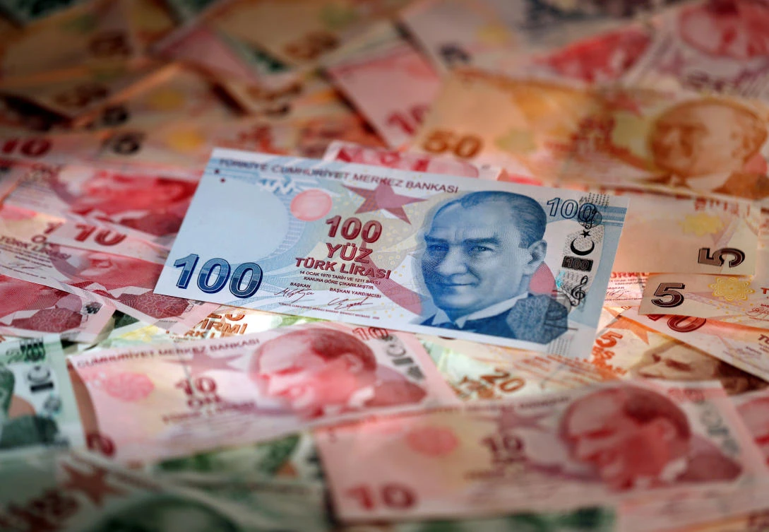 Turkish Lira banknotes are seen in this October 10, 2017 picture illustration. (Reuters)
