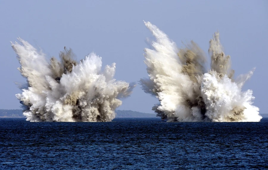 More than 160 sea-mines have been destroyed since the beginning of 2016 by coalition forces experts specialized in defusing mines. (File: AFP)