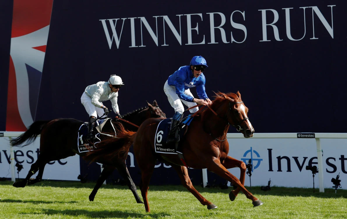 Masar ridden by William Buick wins the Investec Derby (Action Images via Reuters/Andrew Boyers)