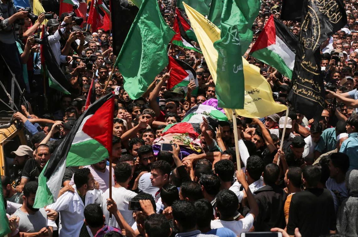 Protests resume after Palestinian paramedic’s Gaza funeral