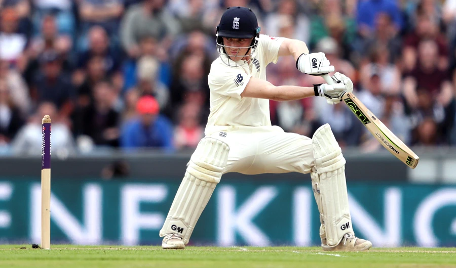 England’s Dom Bess in action during the second day of the second Test cricket match between England and Pakistan at Emerald Headingley Stadium, Leeds, Britain on June 2, 2018. (Action Images via Reuters)