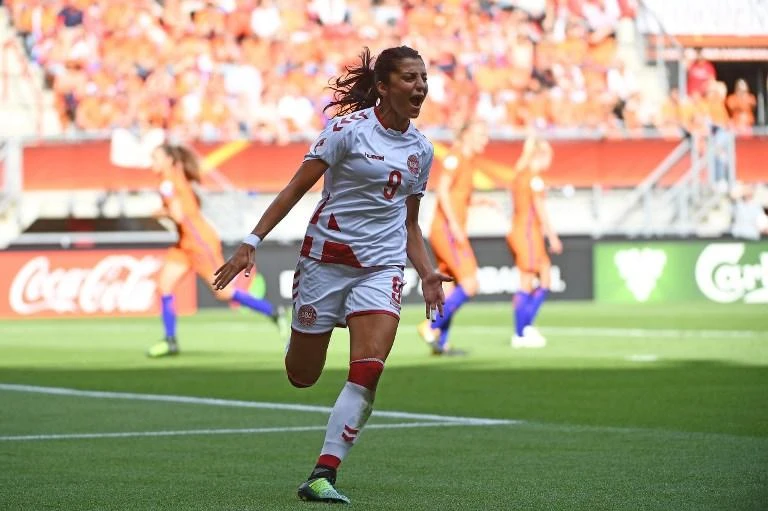 Nadia Nadim, Danish-Afghan striker for Manchester City. (AFP)
