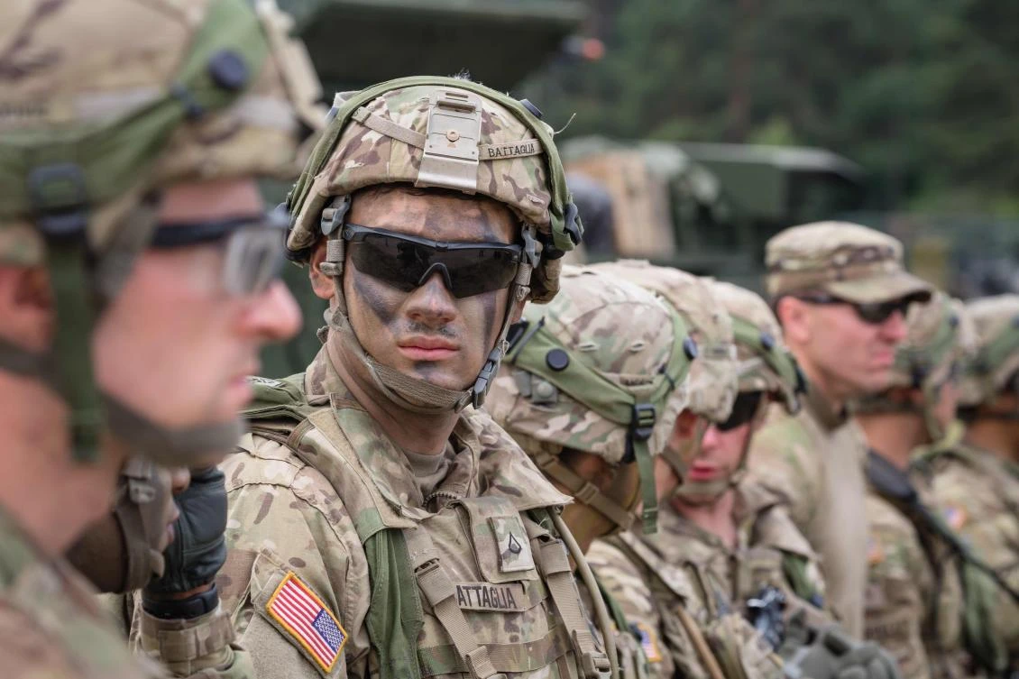 Some 18,000 troops from 19 mostly NATO countries begin annual Saber Strike exercises in Poland and the Baltic states on June 3, 2018, run by the US Army Europe to boost combat readiness on the alliance's eastern flank as it faces an ever-more assertive Russia. (AFP)
