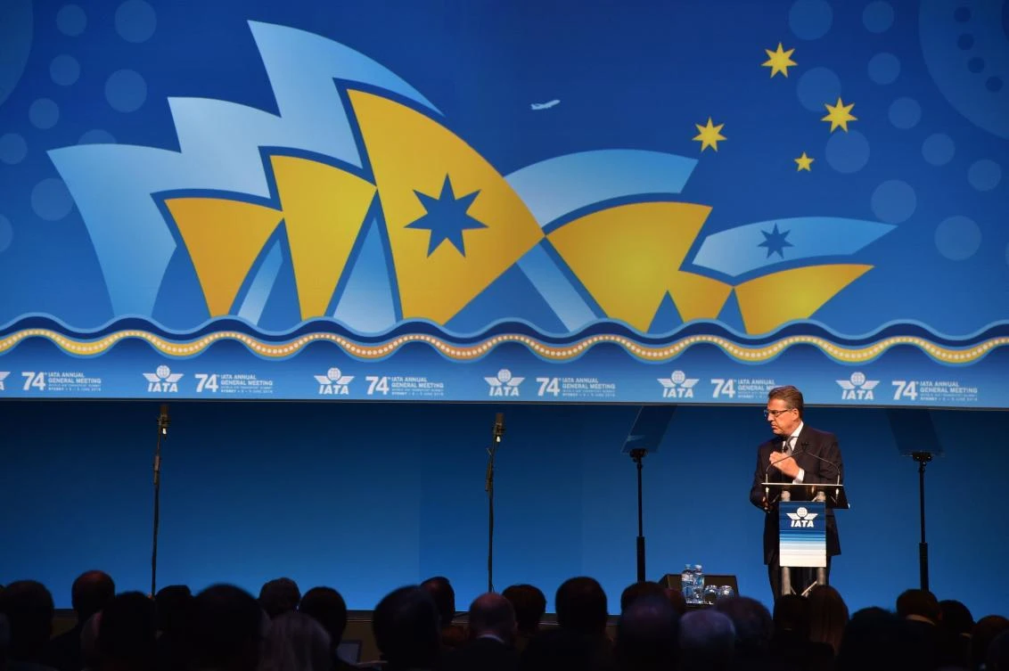 IATA Director General Alexandre de Juniac, above, said that most of the airlines’ profit decline was due to higher oil prices. (AFP)