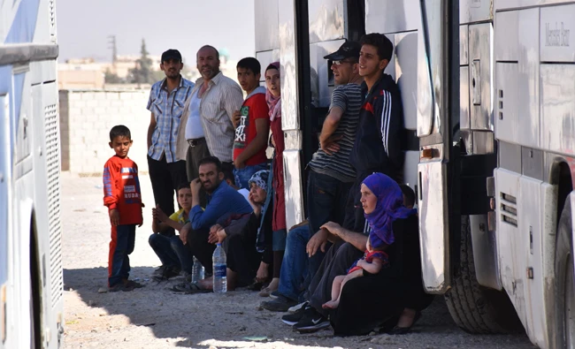 Syrian refugees in Lebanon. (AFP)