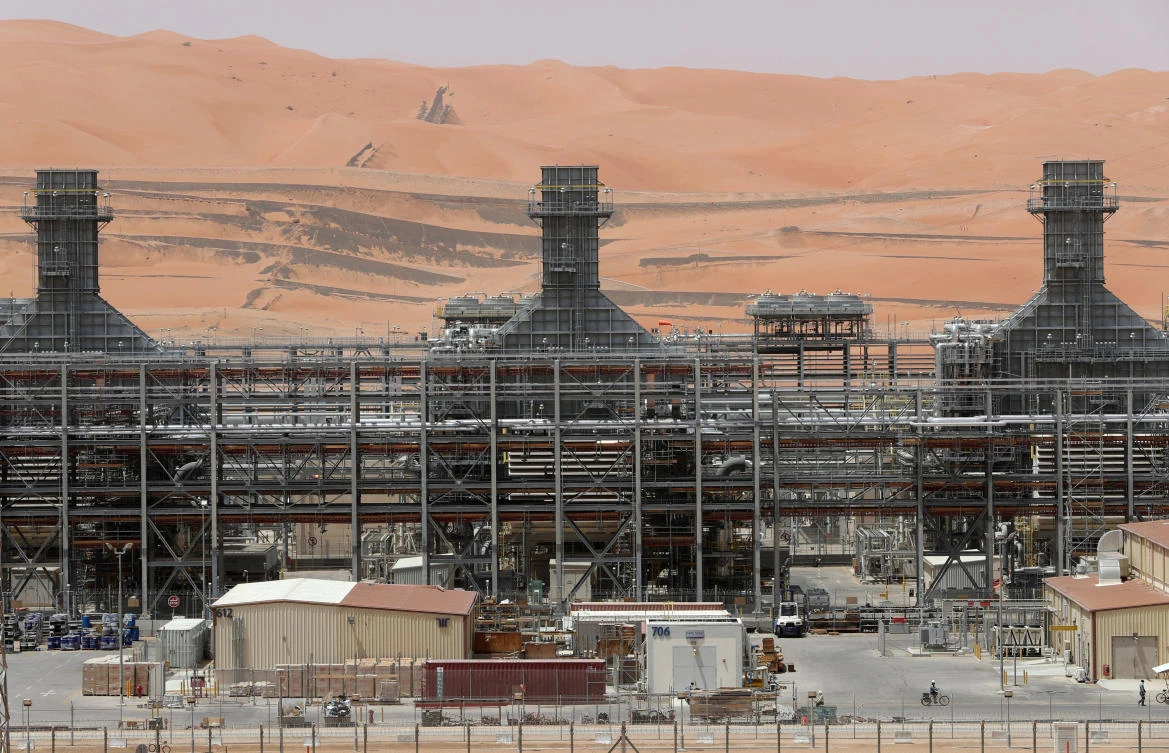 View of the production facility at Saudi Aramco’s Shaybah oilfield in the Empty Quarter, Saudi Arabia May 22, 2018. (Reuters)