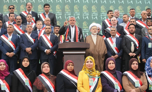 The pro-Iranian Shiite Al-Fattah alliance that came second in the election with 47 seats, is led by Hadi Al-Amiri, head of the Badr Organization. AFP