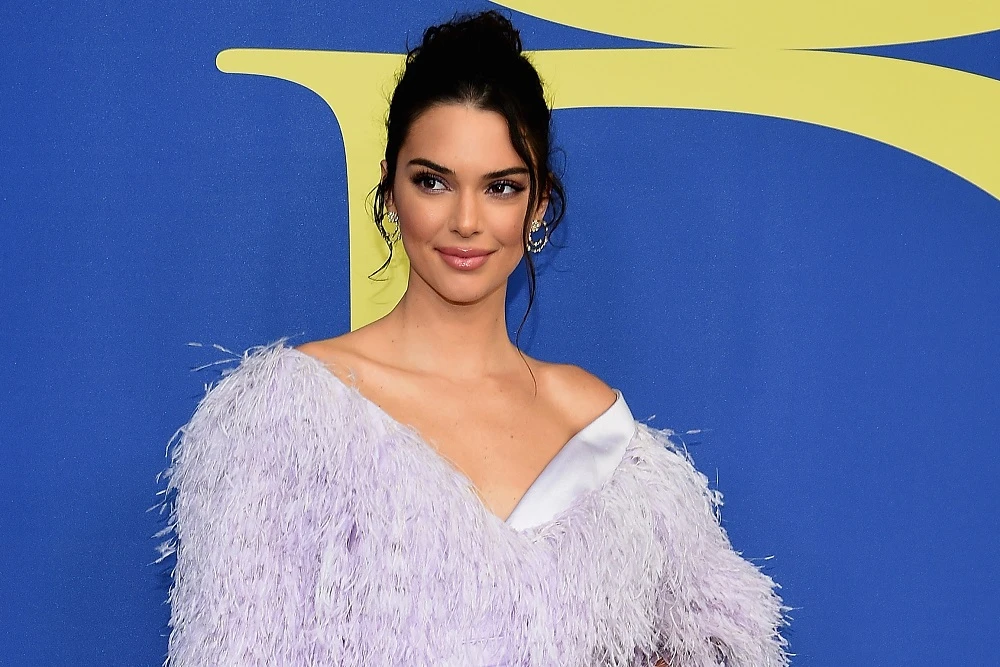 Kendall Jenner arrives at the Council of Fashion Designers of America Awards in New York on Monday. (AFP)