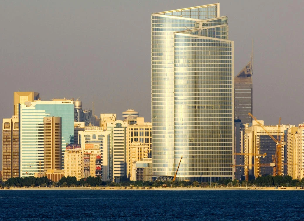 The exterior of the Abu Dhabi Investment Authority building in Abu Dhabi. (Getty)