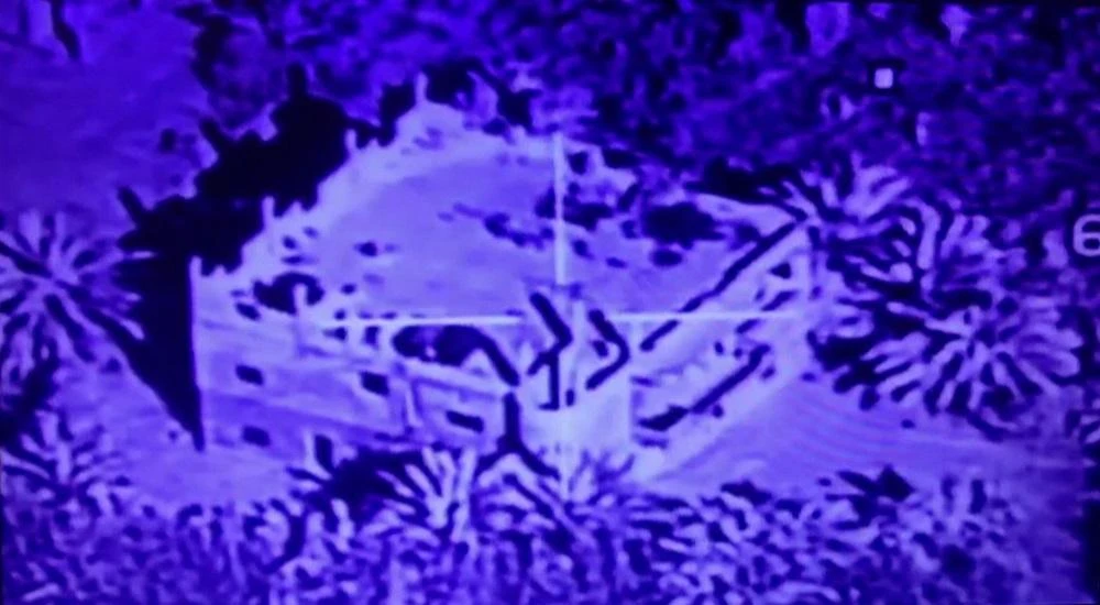 An image grab taken from a video released by the Iraqi Security Media Centre early on May 25, 2018, shows an airstrike by the Iraqi air force targeting a huge building in the Syrian area of Hajin, near the border with Iraq. (FIle photo: AFP)