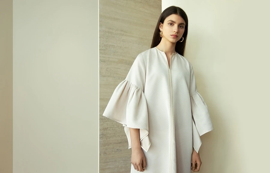 Bouguessa’s designs are distinguished by a sharp attention to tailoring details. (Photo supplied)