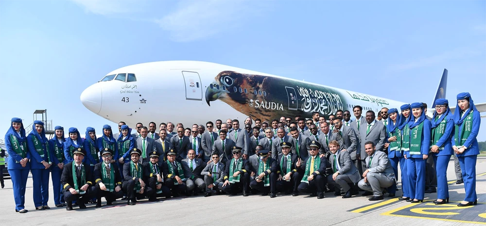 Saudi Arabia’s Green Falcons fly to St. Petersburg ahead of World Cup