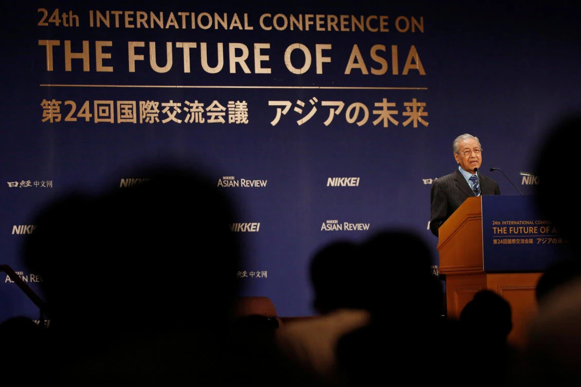 Malaysian Prime Minister Mahathir Mohamad said that different economies needed different rules in order to compete fairly with giants such as the US and China. (Reuters)