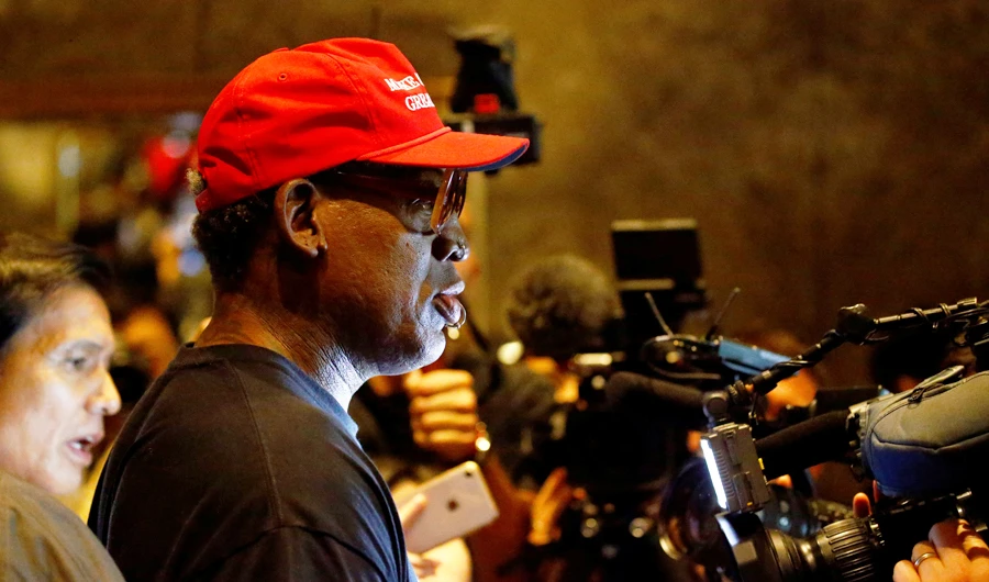 Rodman had wept on CNN when discussing the unprecedented talks. (Reuters)