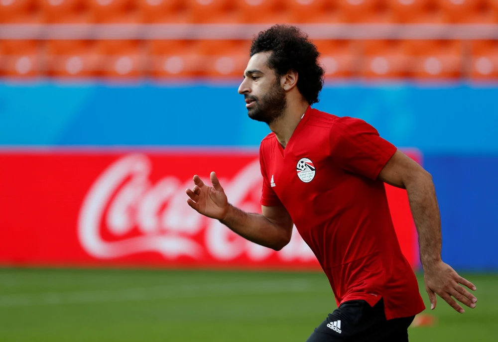 Hector Cuper said that star striker Mohamed Salah has recovered from his shoulder injury and will almost certainly play against Uruguay. (Reuters)