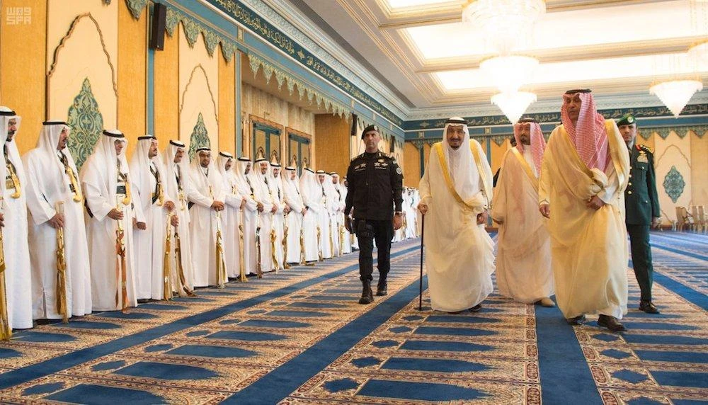 Saudi Arabia's King Salman performs Eid Al-Fitr prayer in Makkah