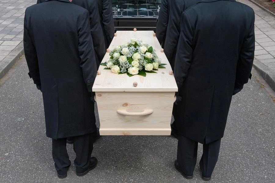 Samen Kondorura, 40, died Friday when pallbearers lost their footing while carrying the coffin up a bamboo ladder in the Parinding valley in North Toraja district. (Shutterstock)