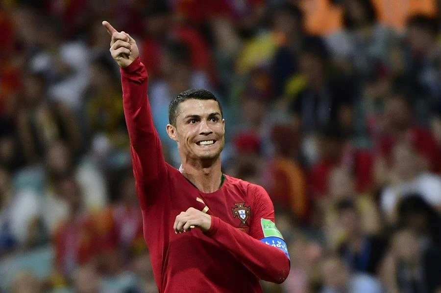 Cristiano Ronaldo just scored a hat trick in Portugal’s opening World Cup match against Spain. (AFP)