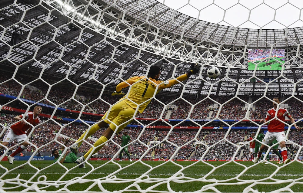 Saudi authorities cracked down on the sale and use of broadcasting devices used to bootleg sports channels, ahead of the start of the FIFA World Cup occurring this month. (AFP)
