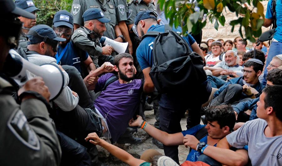 On Tuesday, police evicted settlers from 15 homes in a separate outpost north of the West Bank city of Hebron that was deemed illegal. (Reuters)