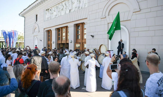 Seven Saudi films from young local directors streamed during the exhibition. (SPA)