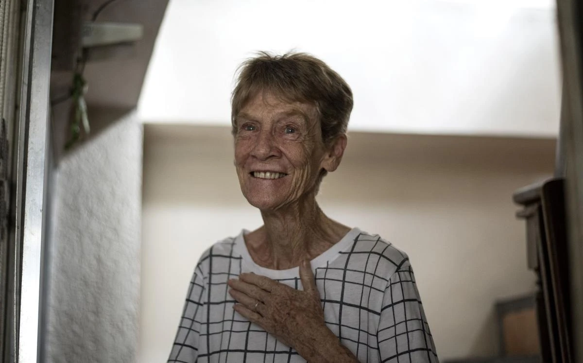 Sister Patricia Fox, 71, was briefly detained in April after Duterte ordered her arrest, accusing her of political activism that violated the rules of her visa. (AFP/Noel Celis)