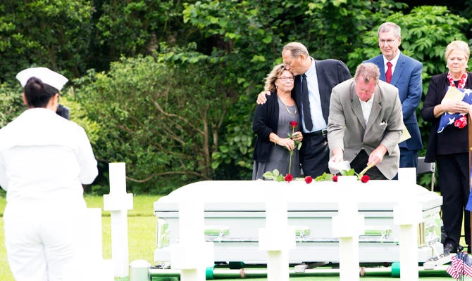 Twin brothers reunited 74 years after WWII death at Normandy