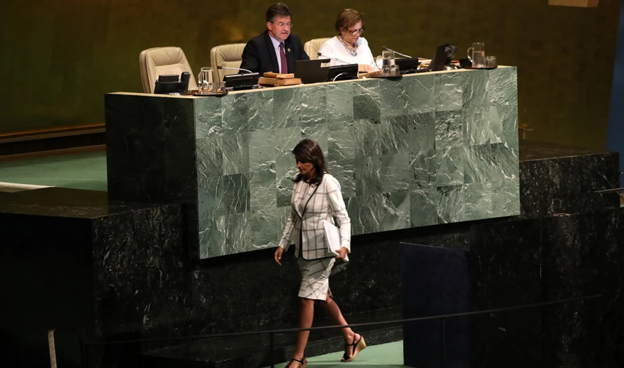 U.S. Ambassador to the United Nations Nikki Haley announced the decision. (Reuters)