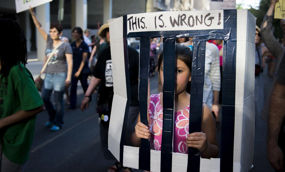 More than 2,000 minors have been separated from their families since early May at the border since the implementation of a zero-tolerance policy on those illegally entering the US. (Camden Courier-Post via AP)