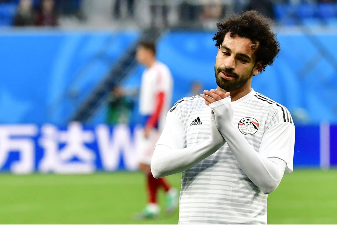 Mohamed Salah struggled to hide his disappointment at Egypt's defeat to Russia. (AFP)