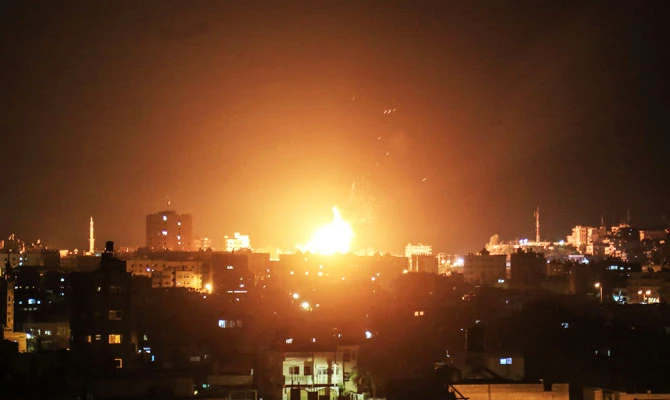 The strikes targeting Hamas’s military wing, the Ezzedine Al-Qassam Brigades, were more intense than in previous sorties. AFP