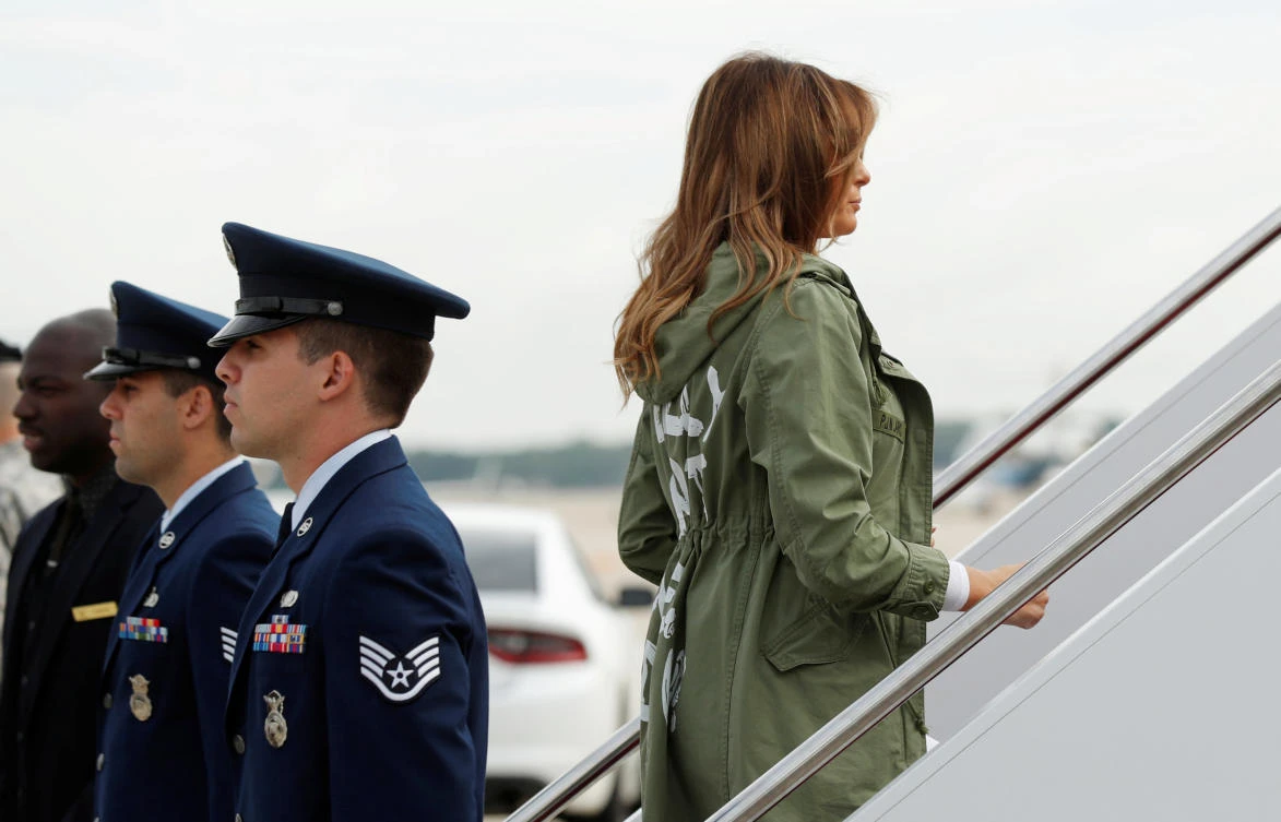 ‘I really don’t care’: US First Lady Melania Trump jacket stuns on migrant visit