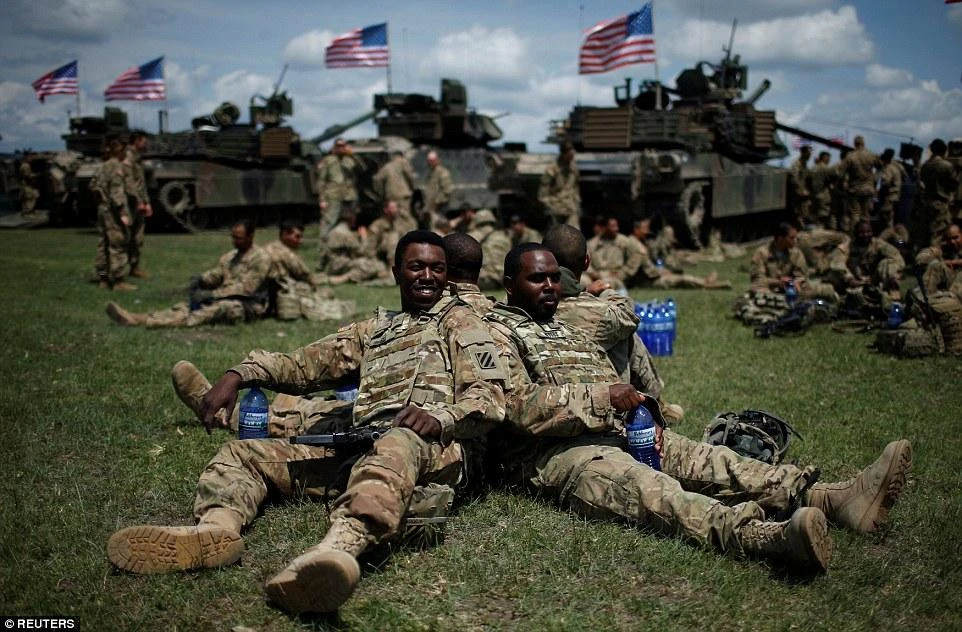 File photo showing US soldiers prepare for a war exercise. (Reuters)
