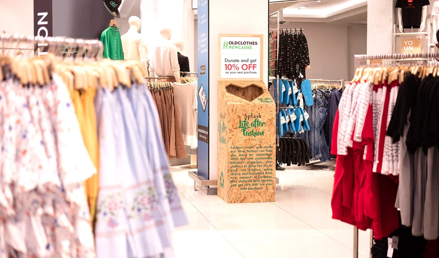 The initiative includes collecting unwanted clothing items, which are then recycled and distributed. (Photo/Supplied)