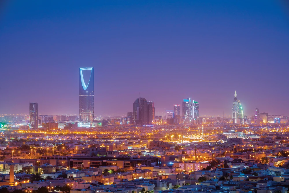 There were bright flashes in the sky last night as Saudi air defense forces destroyed two ballistic missiles over Riyadh. (AN photo by Ziyad Alarfaj)