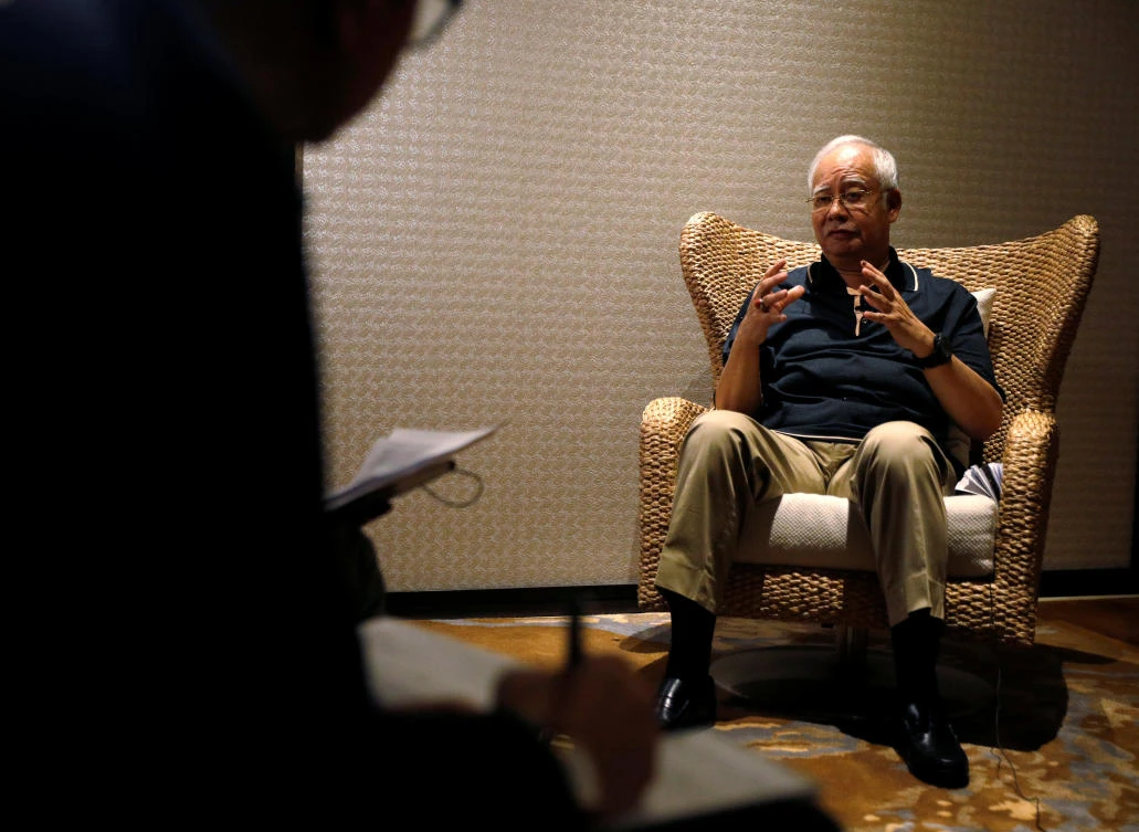 Malaysia’s former prime minister Najib Razak is the subject of a money laundering probe, but has consistently denied wrongdoing. (Reuters)