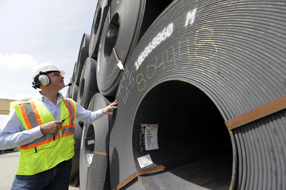 Borusan Mannesmann Pipe chief executive Joel Johnson said his company faces levies of around $30 million a year unless the US Commerce Department grants its request to be exempted from Trump’s tariff on imported steel. (AP)