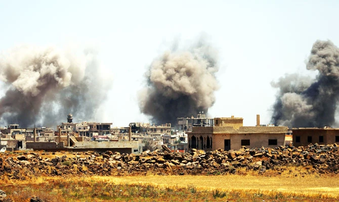 The regime has ramped up its bombardment of the southern city of Daraa. Reuters
