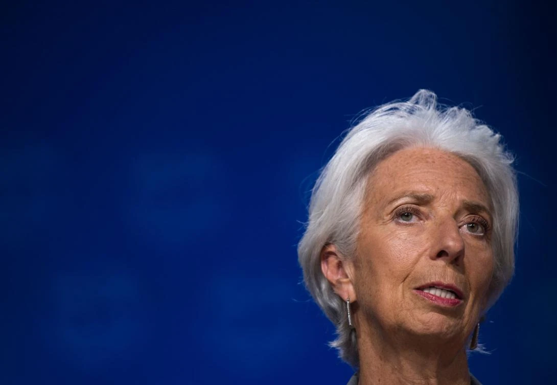 The International Monetary Fund (IMF) managing director, Christine Lagarde talks about the IMF's preliminary findings of its annual review of the US economy during a news conference in Washington DC on June 14, 2018 - file photo. (AFP/ANDREW CABALLERO-REYNOLDS)