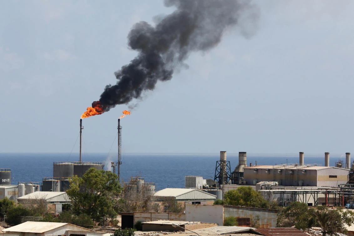 In this file photo taken on August 22, 2013, a general view shows the Zawiya oil installation in Zawiya. (AFP)
