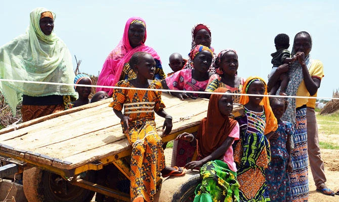 A photo taken on September 10, 2017, shows Nigerian refugees at a UN camp for refugees and internally displaced persons (IDP) in NGagam, some 50km from Diffa, southeast Niger, close to the Nigerian border. (AFP)