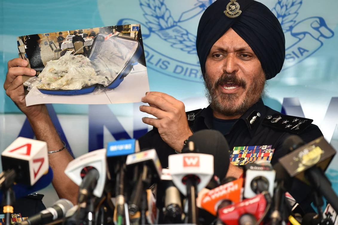 Amar Singh, the police’s head of commercial crime, said the total cost of items seized from six premises linked to ousted Malaysian leader Najib Razak was equivalent to $225 million to $273 million. (AFP)
