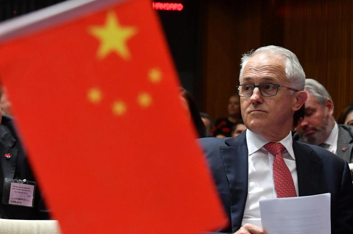 Prime Minister Malcolm Turnbull last year referred to “disturbing reports about Chinese influence” as justification for the measures. (Reuters)