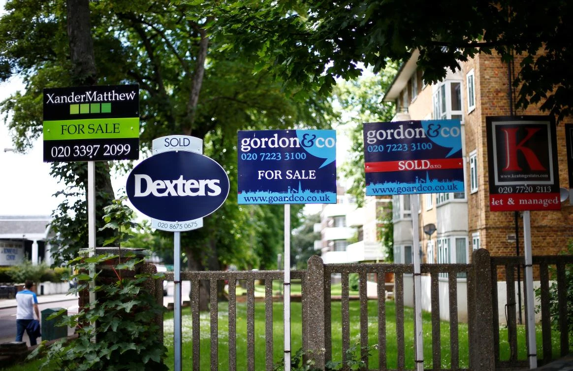 House prices across the United Kingdom were on average 2.0 percent higher this month than a year ago. (Reuters)