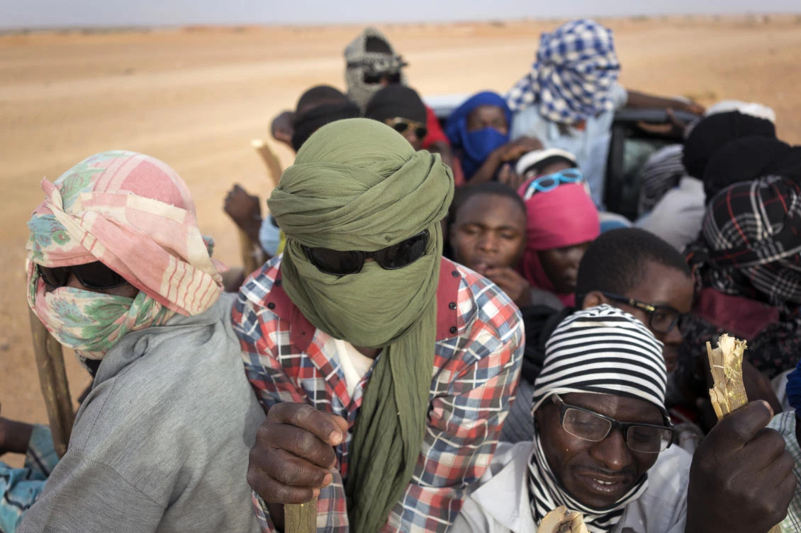 Nigeriens and third-country migrants head towards Libya from Agadez, Niger, Monday, June 4, 2018. (AP)