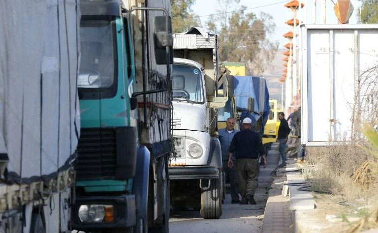 The United Nations said Thursday it had halted cross-border convoys carrying desperately needed aid from Jordan to southern Syria over security concerns amid a barrage of air strikes on rebel-held towns. (AFP)