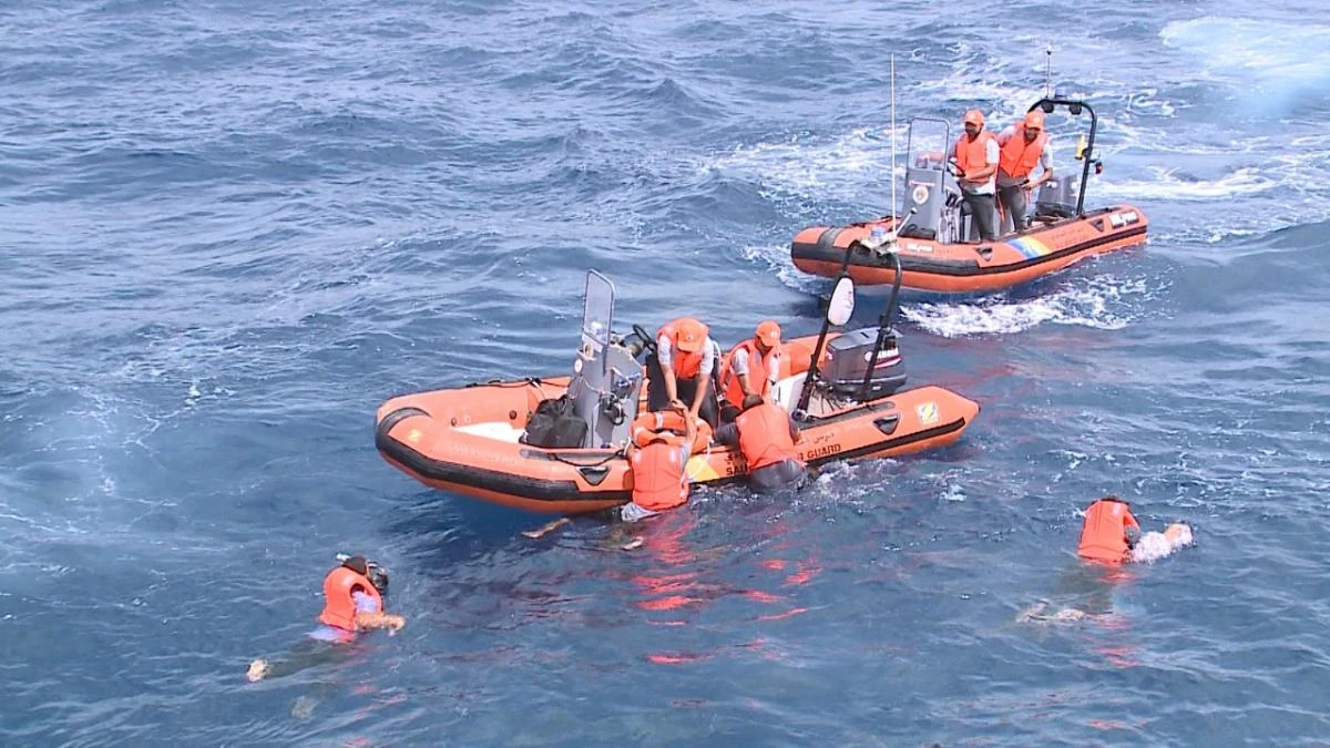 Saudi Border Guard oversees training drill to simulate natural disaster at sea